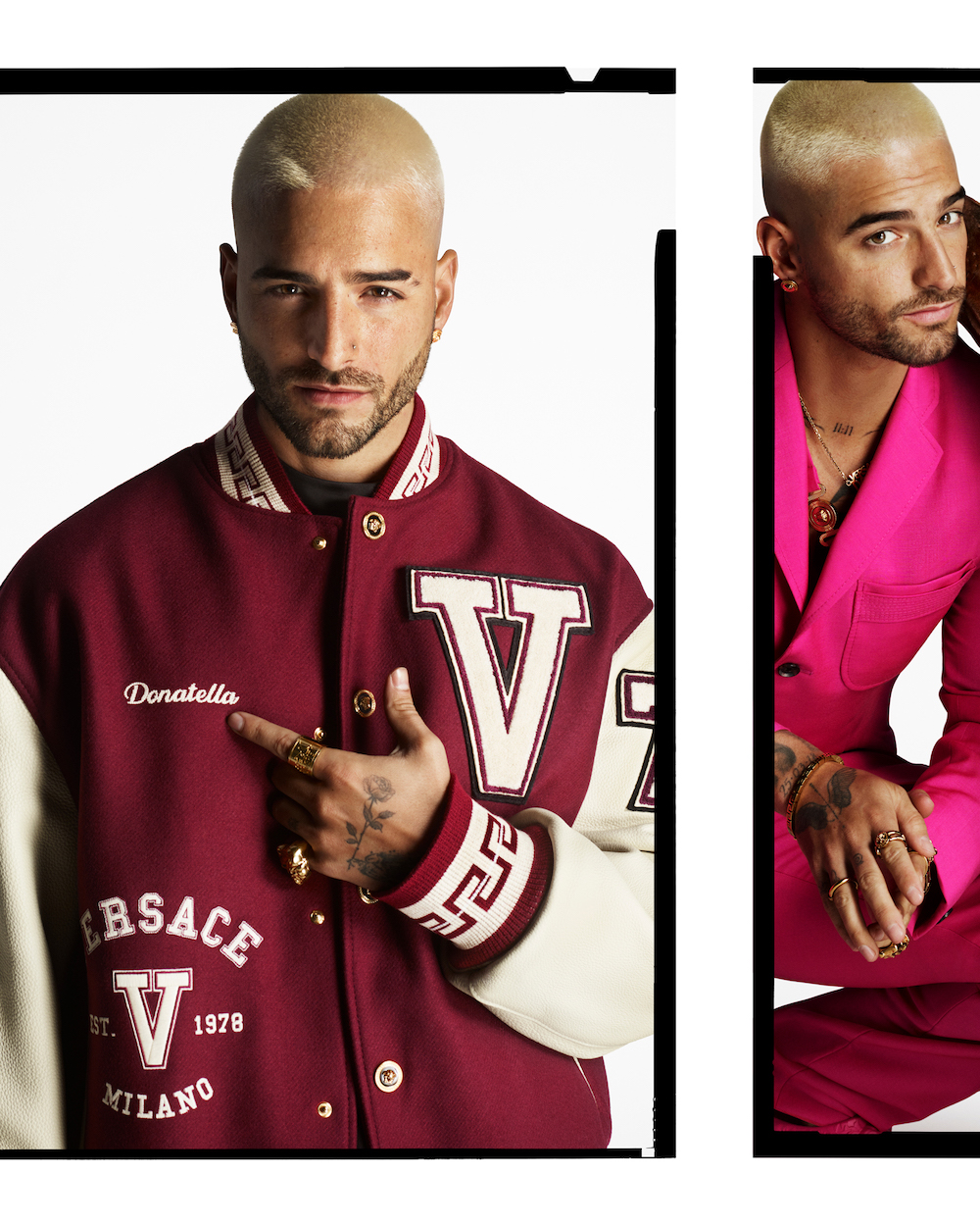 Maluma is the face of Versace men's