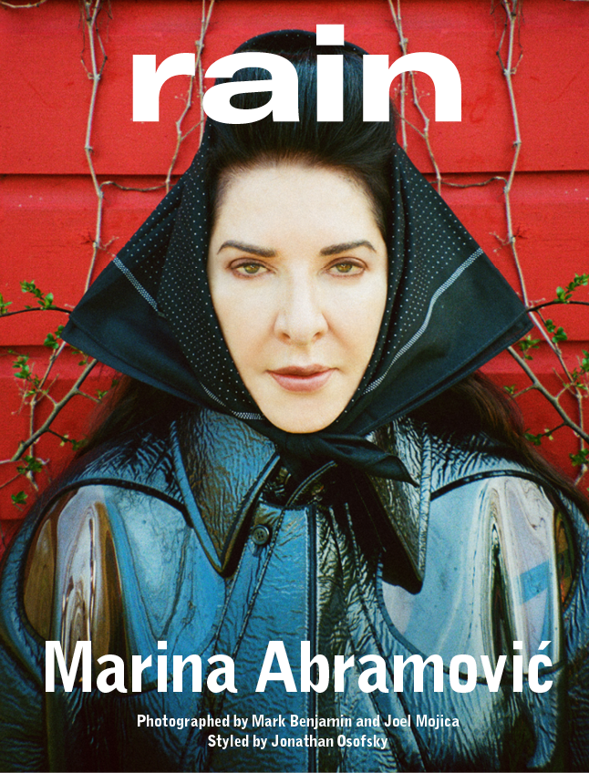 marina abramovic rain magazine cover