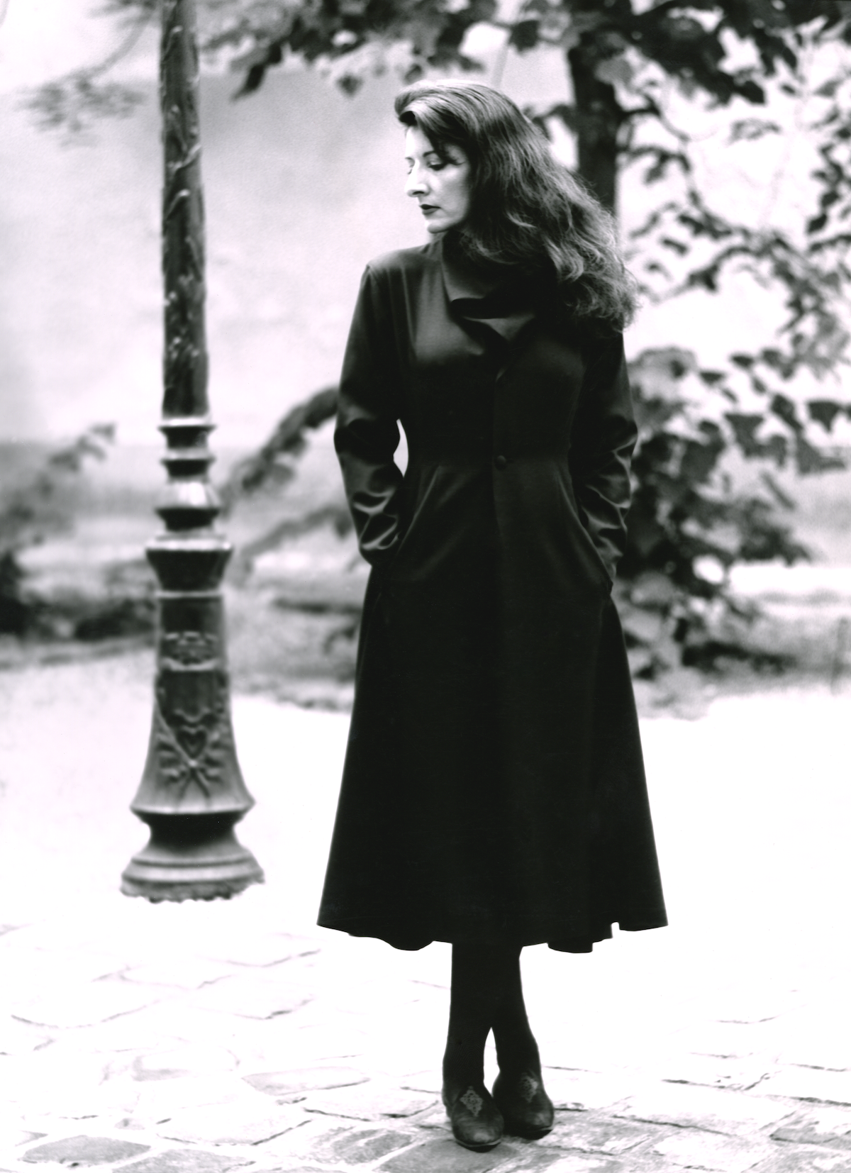 Marina’s first fashion photoshoot, dressed in Yohji Yamamoto Paris, 1989