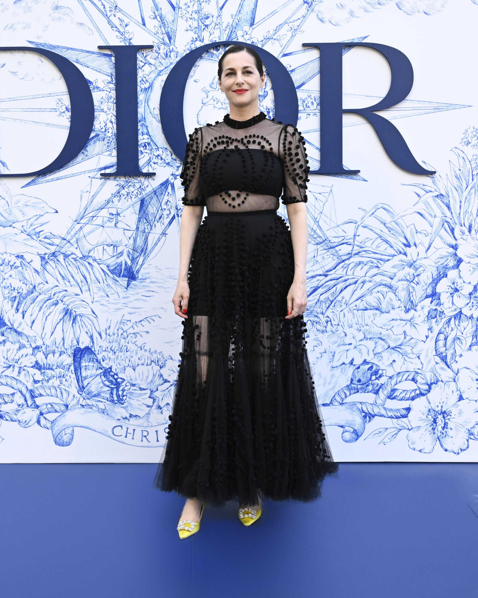 SEVILLE, SPAIN - JUNE 16: Amira Casar attends &quot;Crucero Collection&quot; fashion show presentation by Dior at Plaza de España on June 16, 2022 in Seville, Spain. (Photo by Carlos Alvarez/Getty Images for Dior)