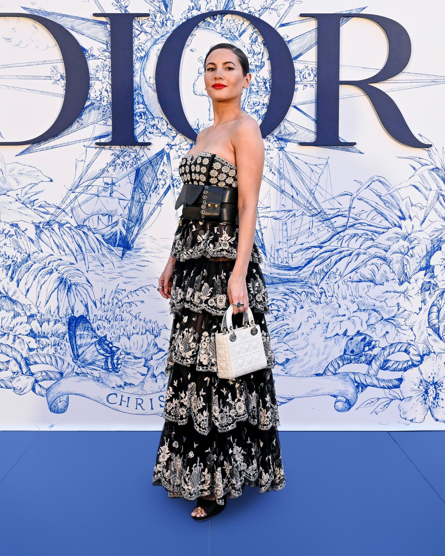 SEVILLE, SPAIN - JUNE 16: Ivana Baquero attends &quot;Crucero Collection&quot; fashion show presentation by Dior at Plaza de España on June 16, 2022 in Seville, Spain. (Photo by Carlos Alvarez/Getty Images for Dior)